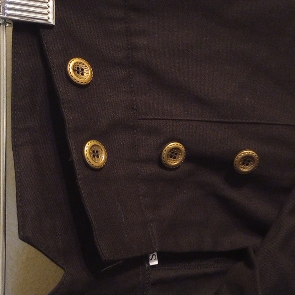 Double-Breasted Black Slacks Small - image 3